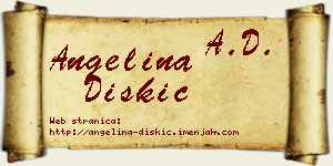 Angelina Diskić vizit kartica